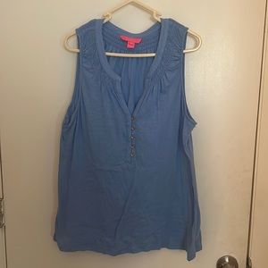 Lilly Pulitzer light blue Essie Tank Top